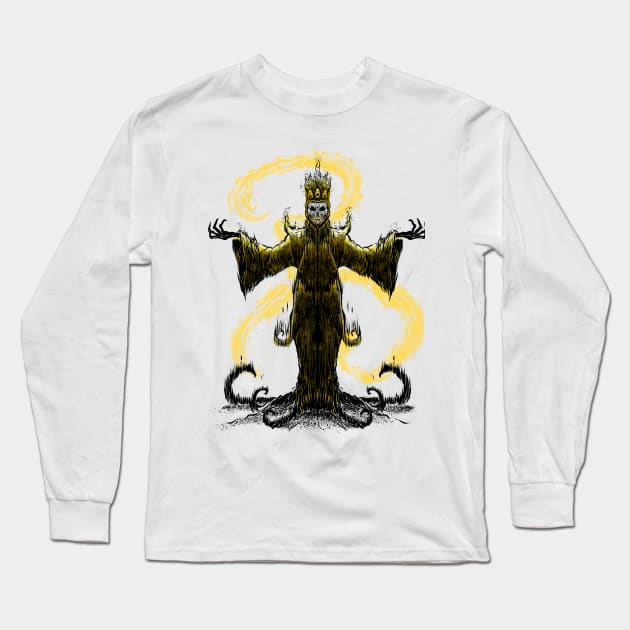 The Cosmic Tyrant: Hastur The King in Yellow Design Long Sleeve T-Shirt by Holymayo Tee